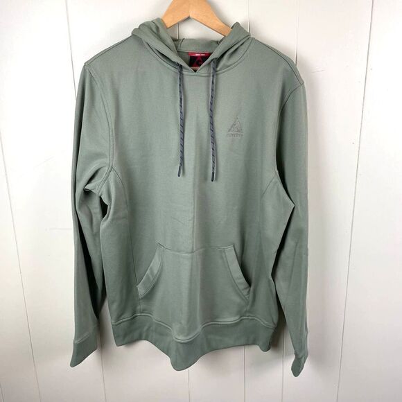 Gerry Men’s Fleece Performance Pullover Hoodie Sweatshirt Size Large Green - Picture 1 of 4